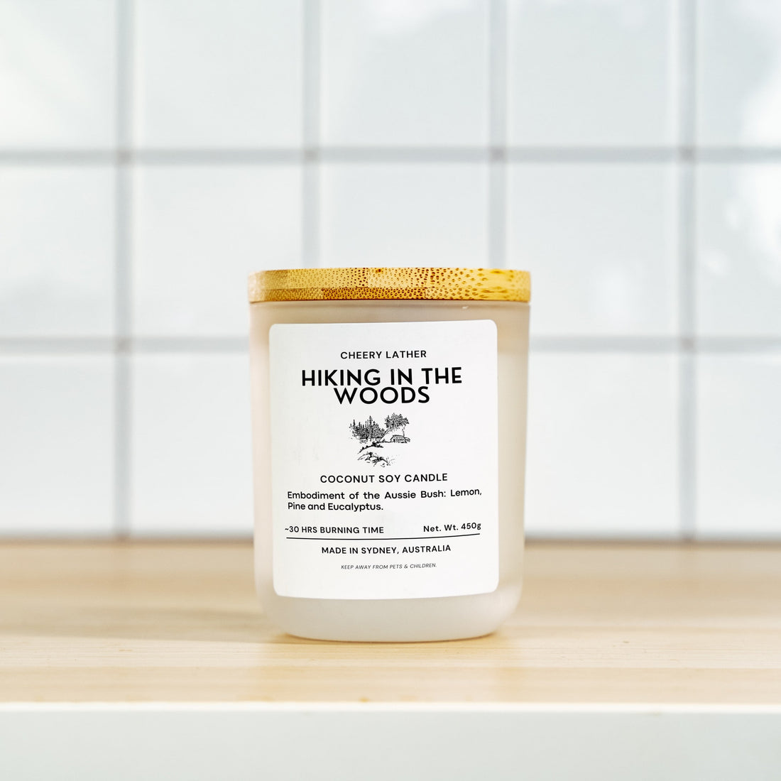 Hiking In The Woods Bath Candle