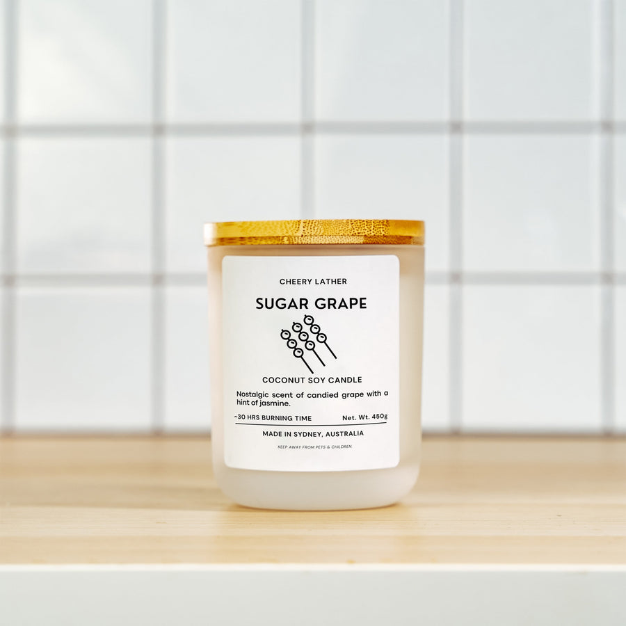 Sugar Grape Bath Candle