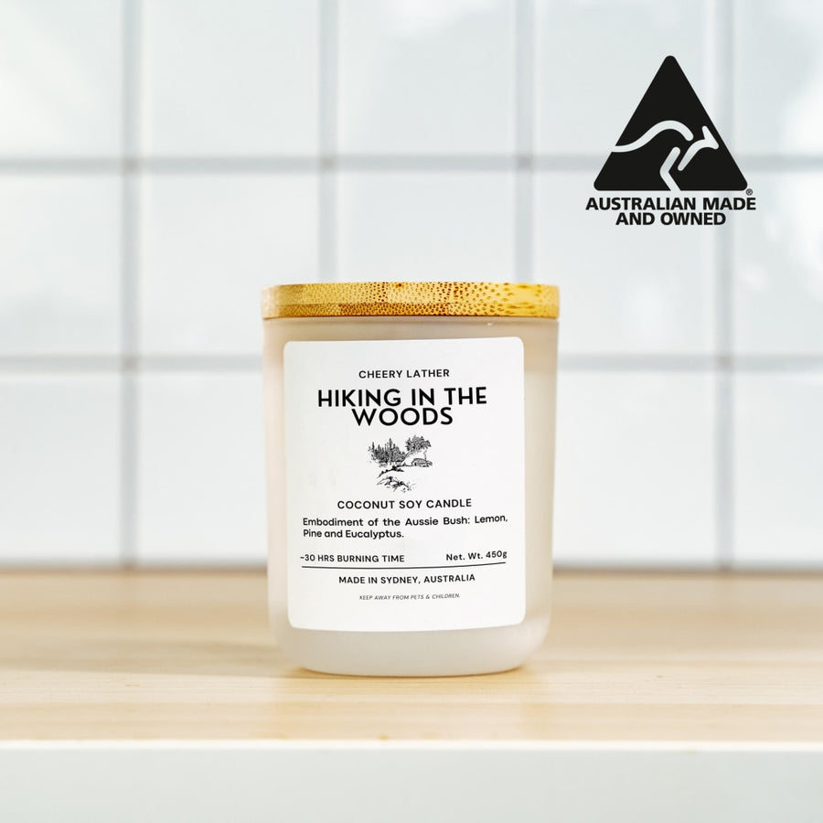Hiking In The Woods Bath Candle