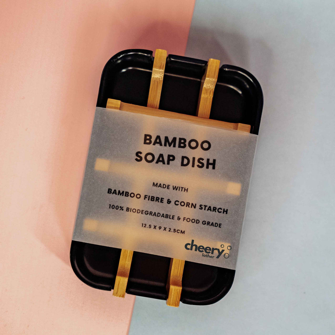Bamboo Soap Dish (Black)