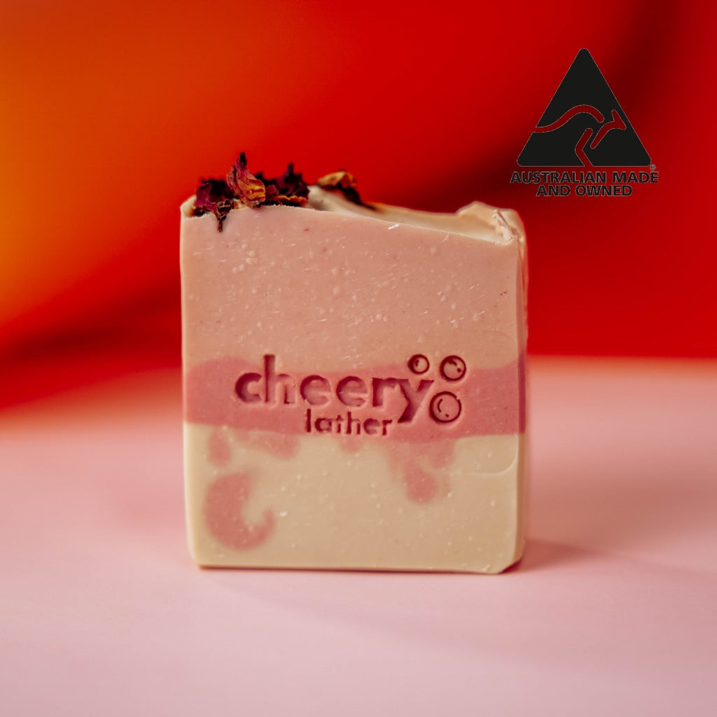 Strawberry Champagne Artisan Soap Bar